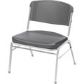 Iceberg Iceberg Big and Tall Stack Chair - Charcoal - Pack of 4 - Rough 'N Ready Series 64127